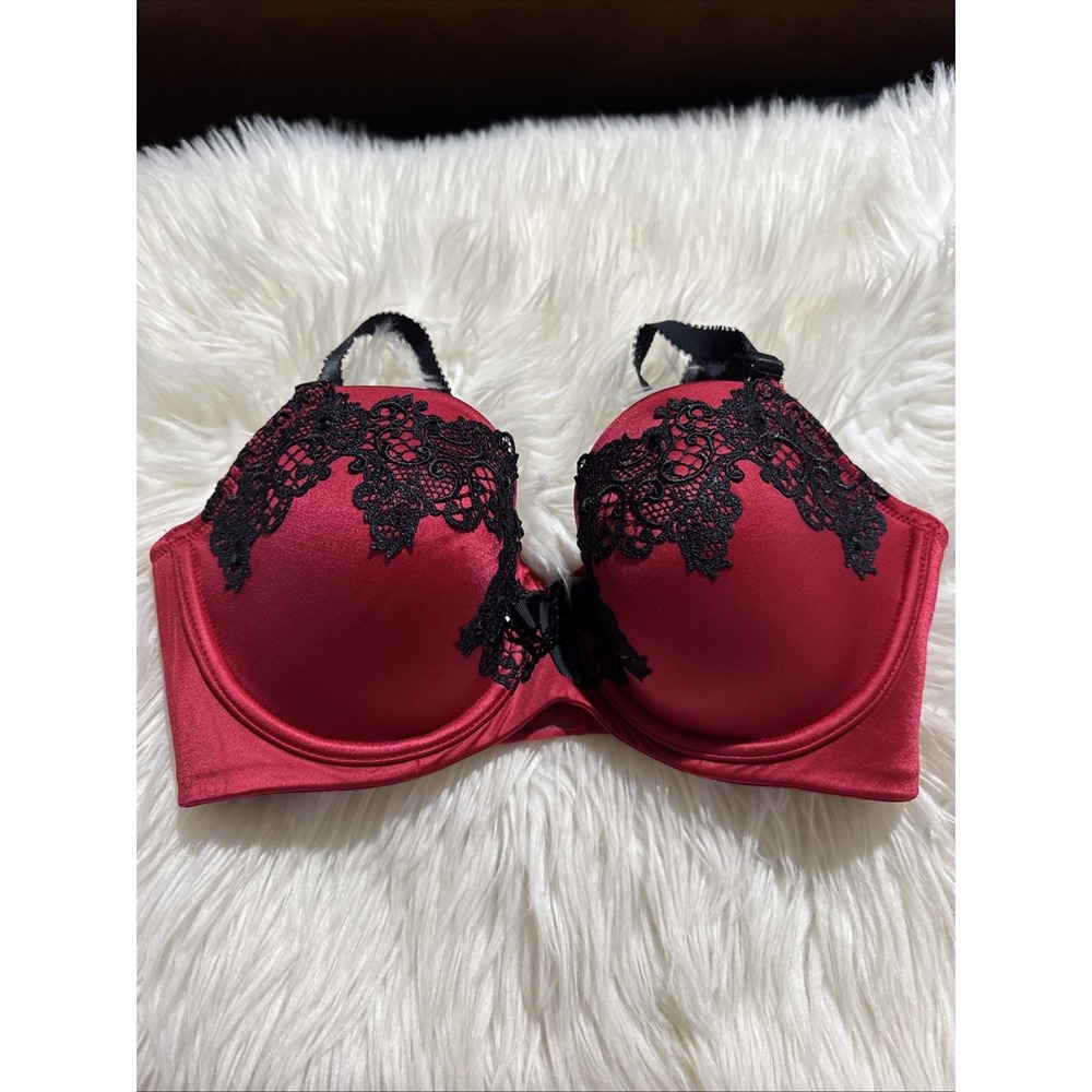 Soma Limited Edition Eloquence Full Coverage Sexy Red Bra 34D Rhinestones NWOT